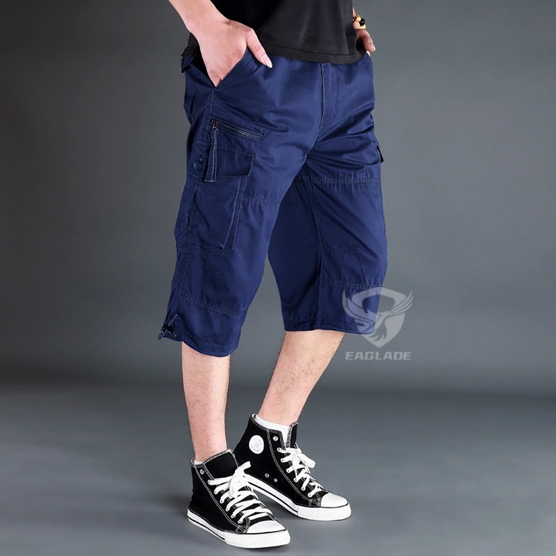 EAGLADE Cargo Shorts Pants for Men in Yellow | Shopee Malaysia