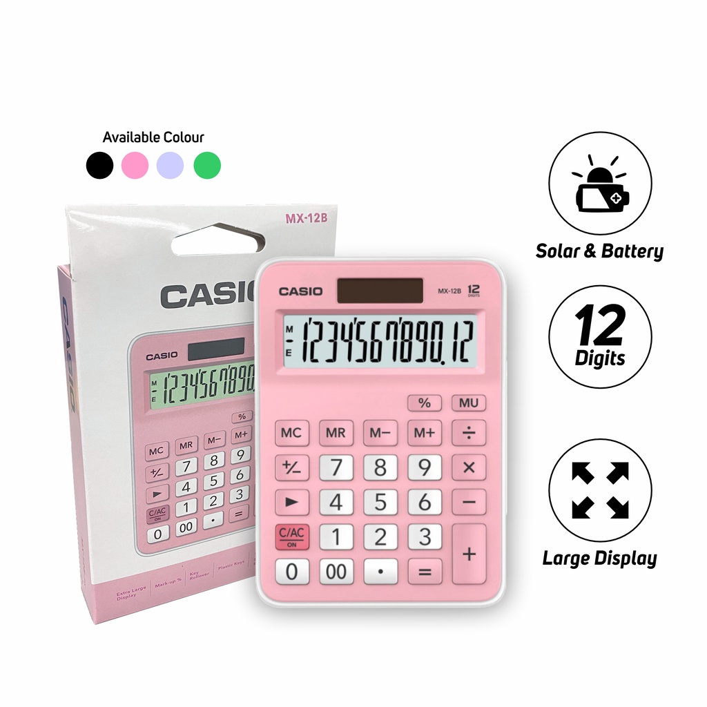 Casio Electronic Calculator (MX-12B) | Shopee Malaysia