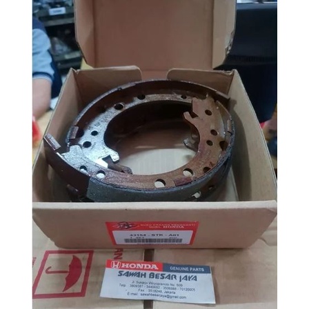 Brake Shoe Canvas Lining Rear Drum Hand Brake CRV RM Gen 4 2013 2014 ...