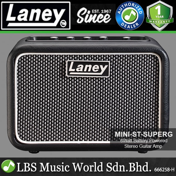 Laney MINI-SUPERG 3 Watt Combo Amp Battery Powered With Smart Interface ...