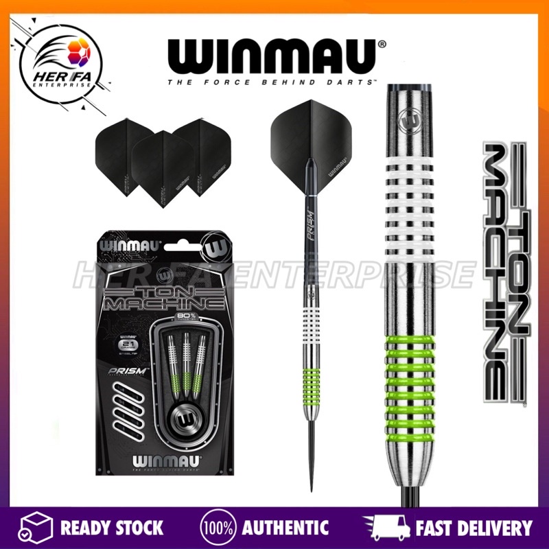 WINMAU Ton Machine 80% Tungsten Alloy Steeltip Dart Set | Shopee Malaysia