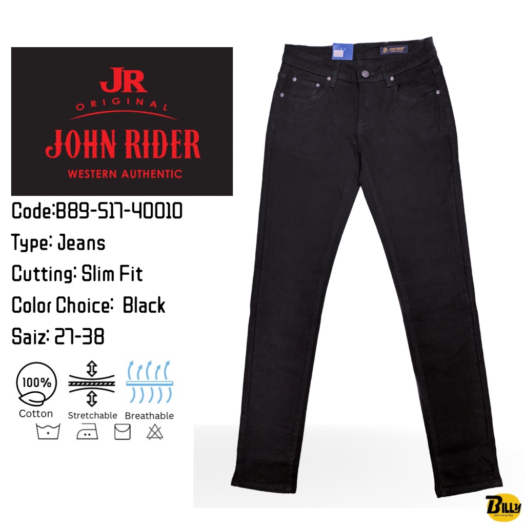 JOHN RIDER Brand Men’s Slim Fit Stretchable Jeans ( B89-517-40010 ...