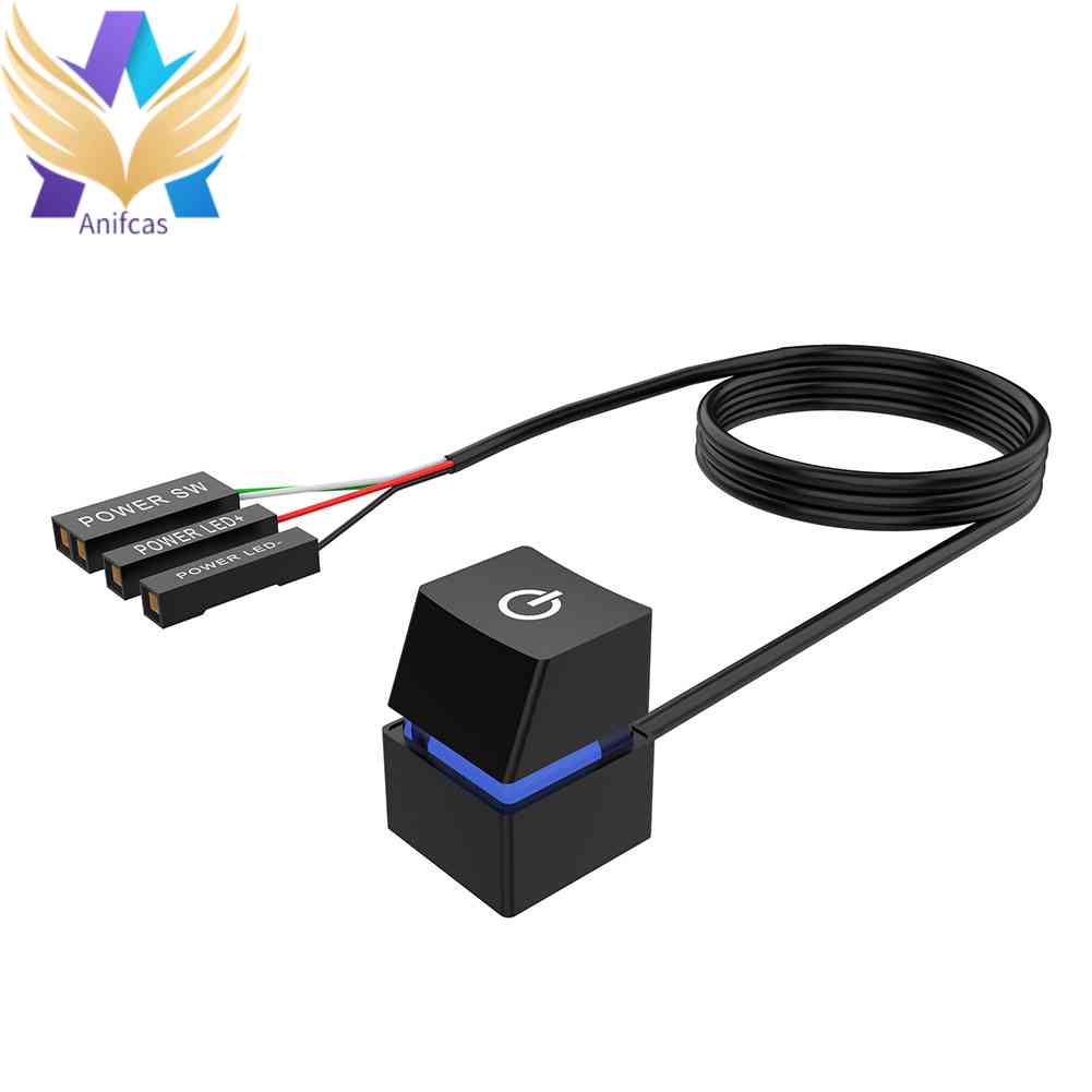 2m LED Computer Desktop Switch PC Motherboard External Power On/Off ...