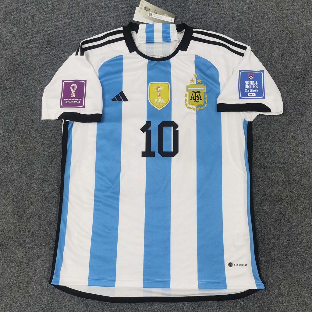 Argentina Jersey Messi #10 Custom Away Soccer Jersey 2022