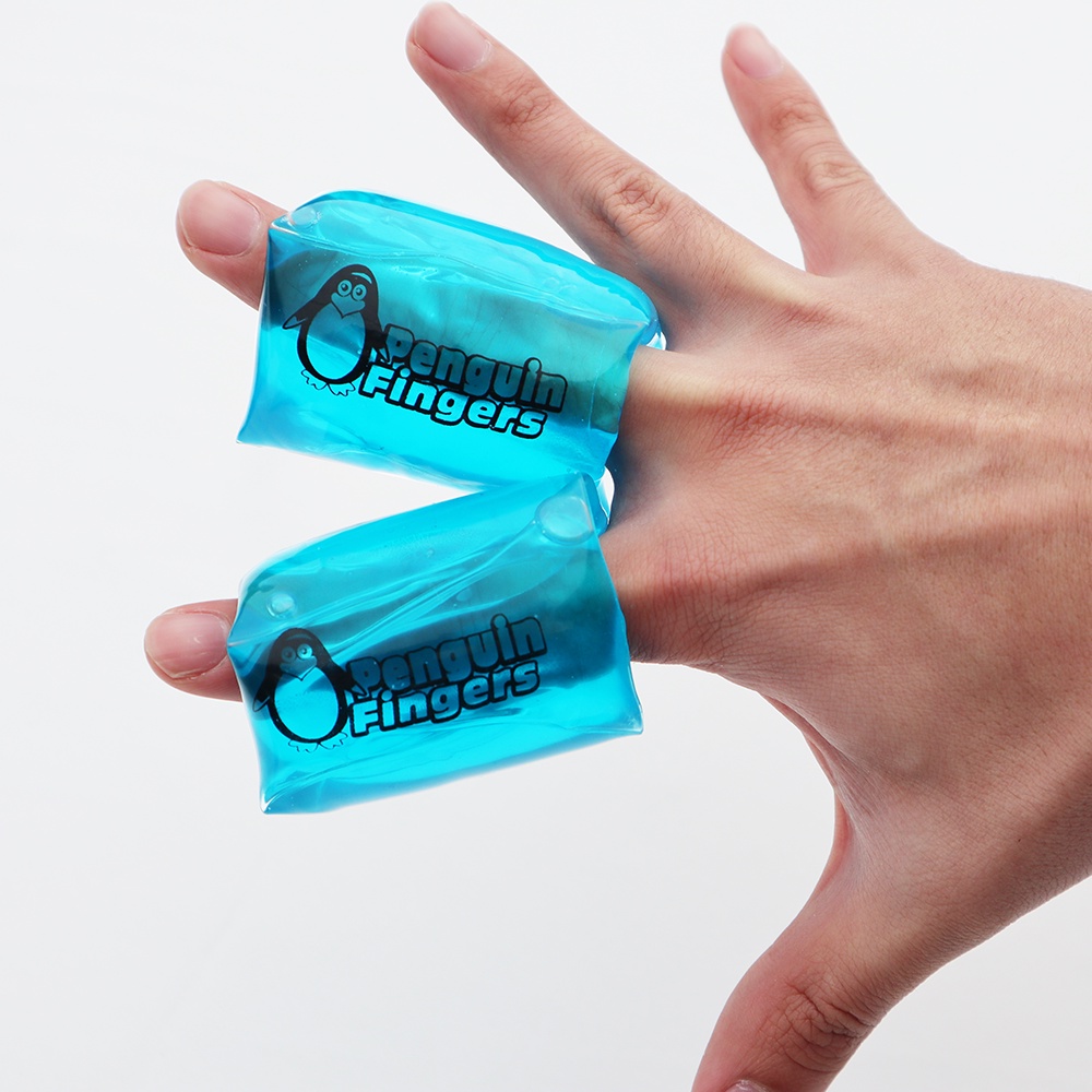 Penguin Figners for finger pain, Climbing, finger icing, therapy, Bjj