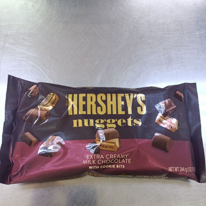 Hershey's Nuggets Extra Creamy Milk Chocolate with cookie bits 344g ...