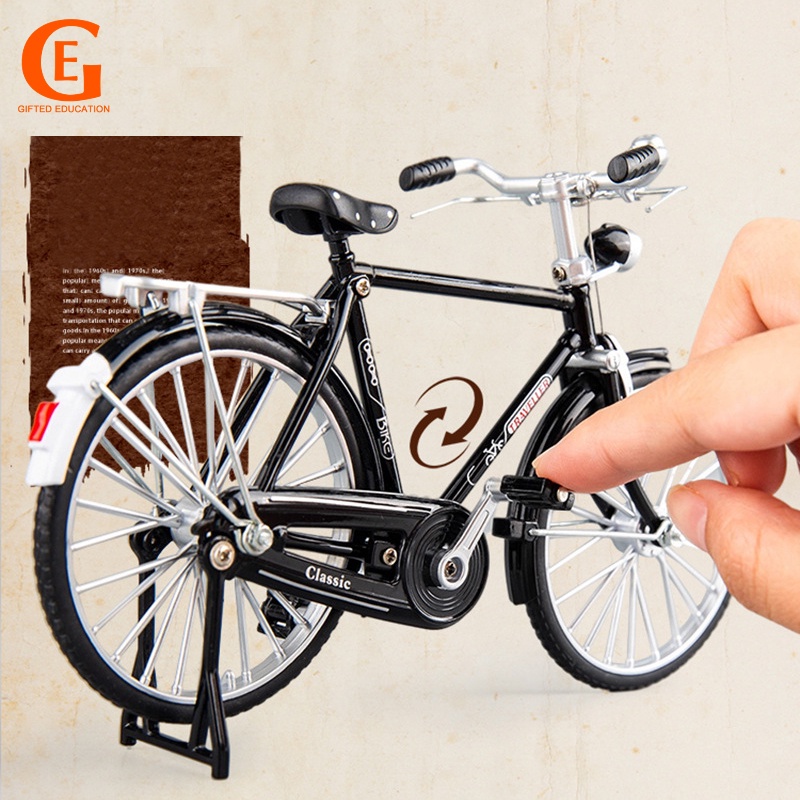 Vintage Alloy Bicycle Model Toy Diecast Metal 1/10 Scale Simulation ...