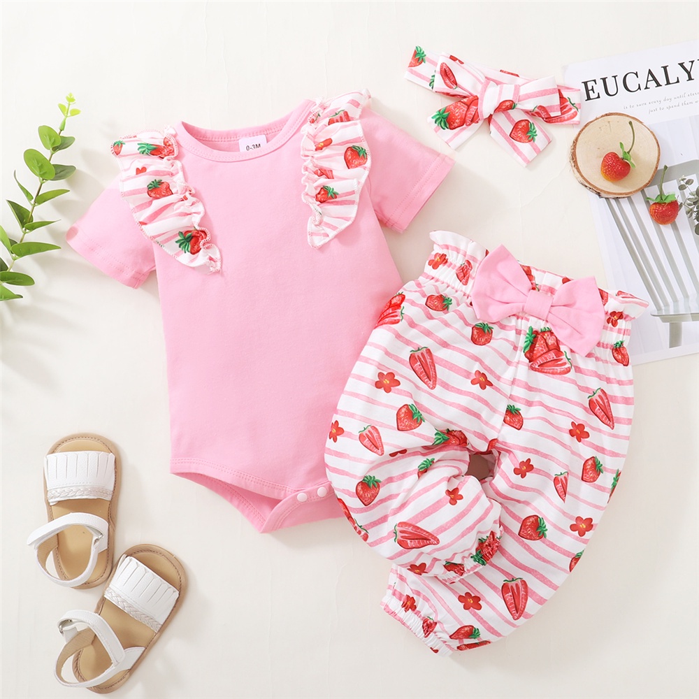 018 Months Baby Girl Clothes Newborn Baby Girl Clothing Set Rufffle