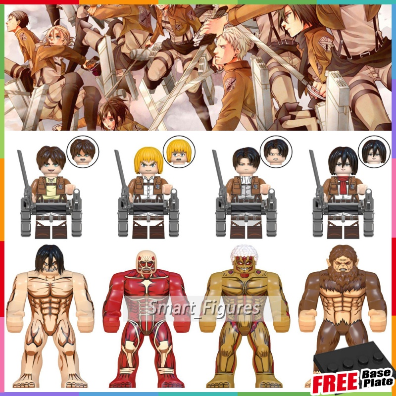 Building Blocks Attack on Titan Minifigures Armin Arlert Eren Jaeger ...