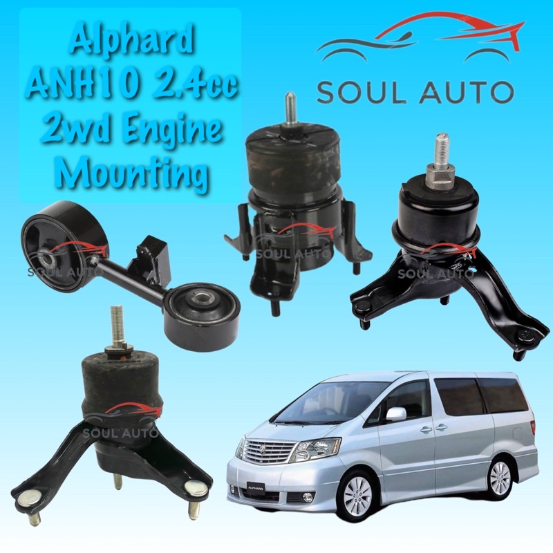Toyota Alphard ANH10 2.4 2wd (2002-2007 year) Engine Mounting Set ...