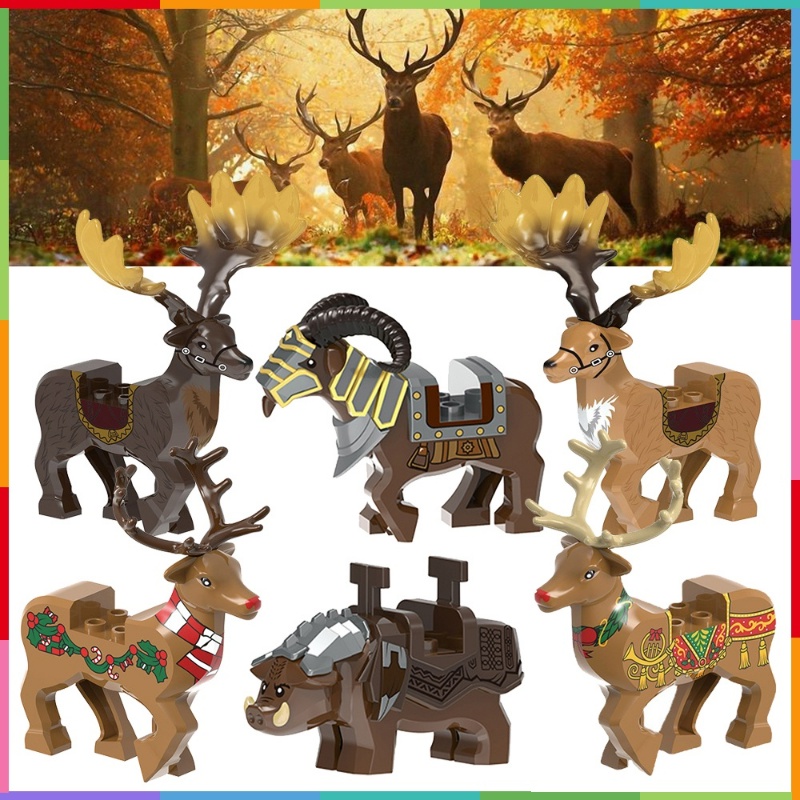 Mount Minifigures Horned Sheep Mount Hobbit Megaloceros Christmas ...