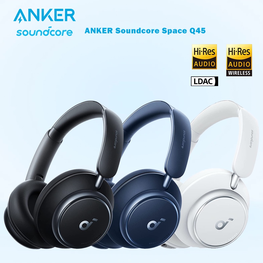 Anker A3040 Soundcore Space Q45 ANC Headphones Reduce Noise by Up to 98 ...