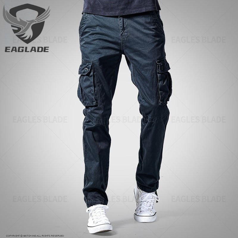 Eaglade Tactical Cargo Pants for Men Cotton Multi Pockets S6/29-44 ...