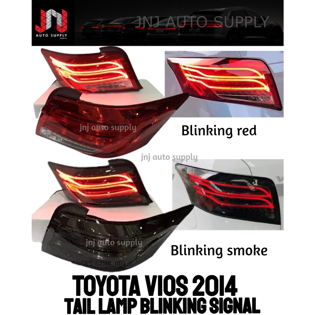 toyota vios 2013 tail lamp blinking signal mode (mercedes design) smoke