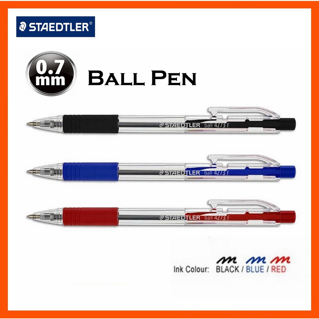 Staedtler Ball Pen Fine Tip 4273F 0.7MM (1 pc) Shopee Malaysia