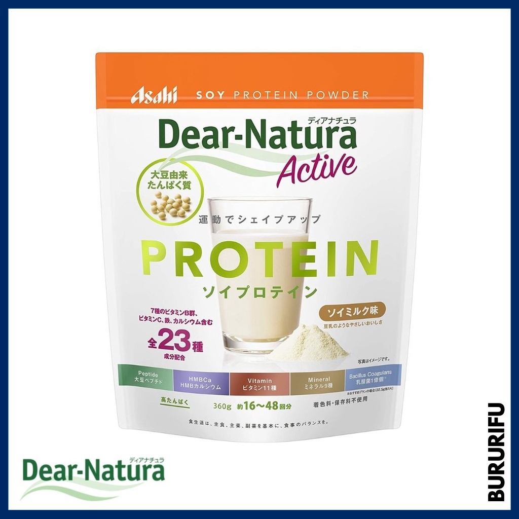ASAHI DEAR NATURA SOY PROTEIN SOY MILK FLAVOR 360g Shopee Malaysia