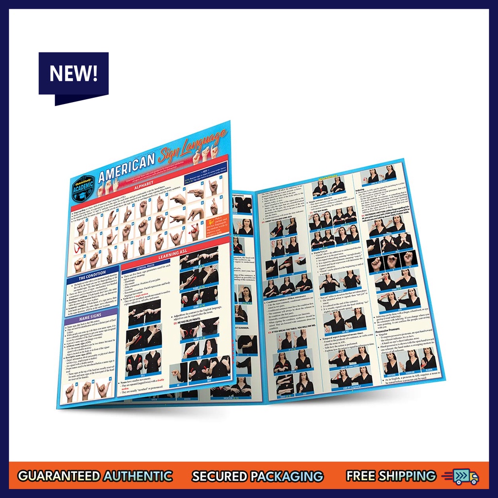 ASL - Sign Language (Quick Study Academic) | Shopee Malaysia