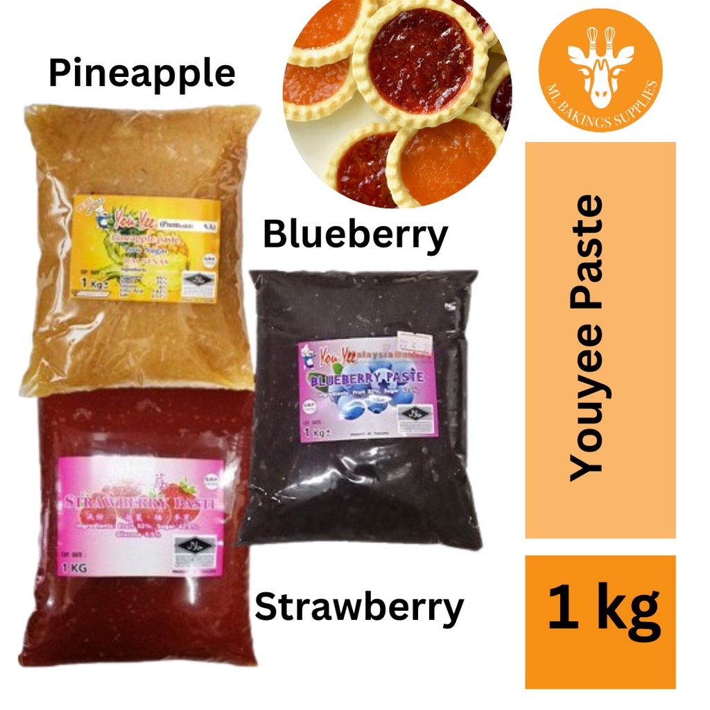 [READY STOCK] YOUYEE Strawberry / Blueberry/ Pineapple Paste 1KG ...