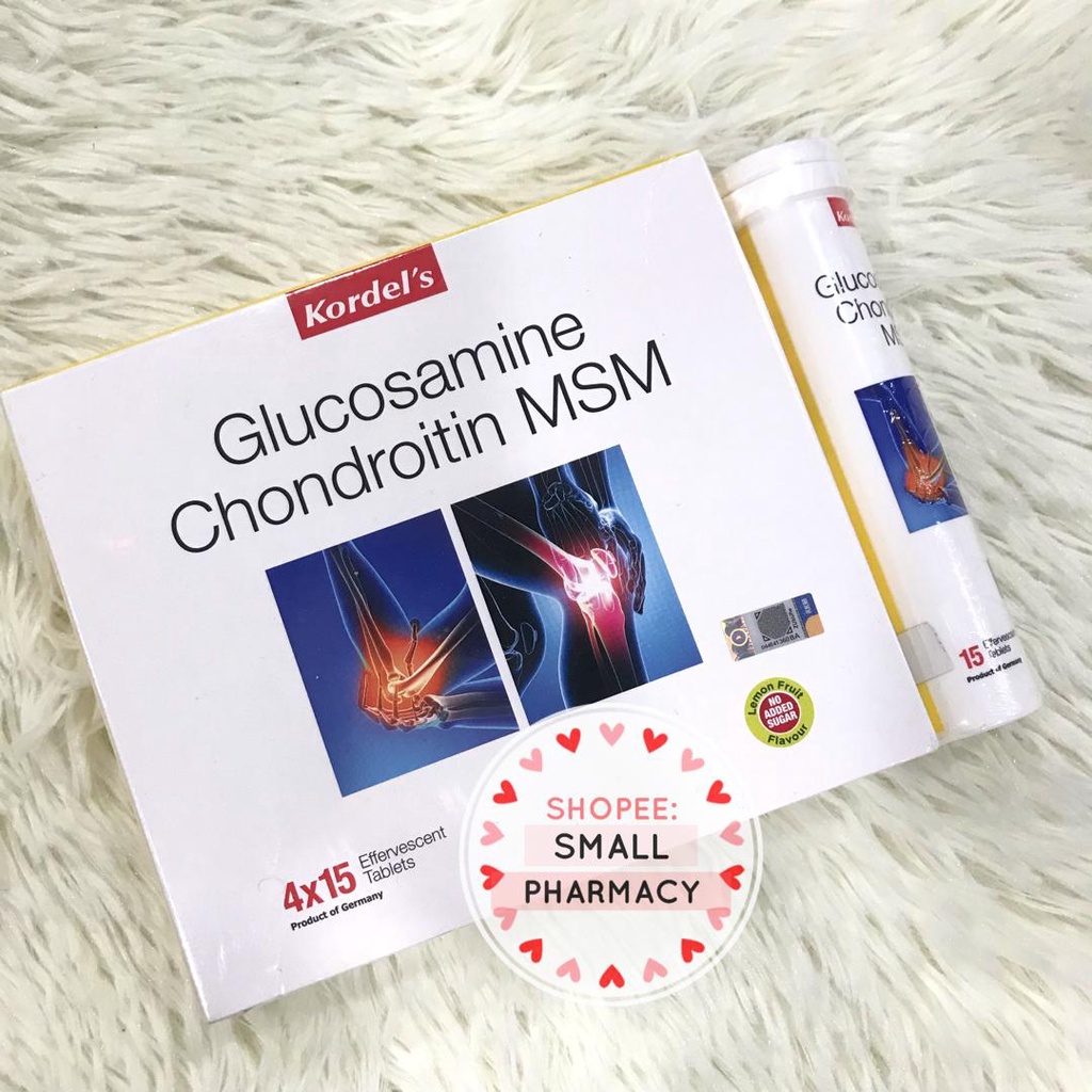Kordel's Glucosamine Chondroitin MSM Effervescent 008887 (4 x 15s free