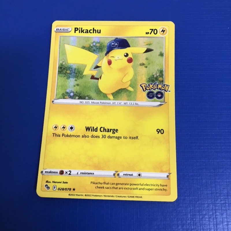 Pokemon Card TCG : Pokemon Go : Pikachu unsealed Promo 028/078 100%  Original Pokemon Card | Shopee Malaysia