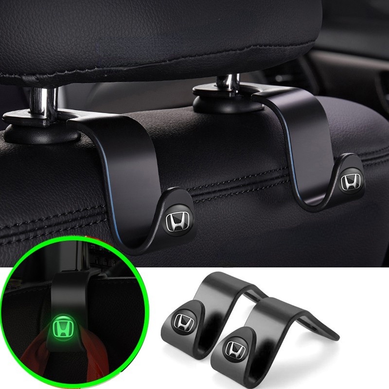 【Honda】2/4Pcs Car Luminous Multifunctional Hooks Seat Rear Hooks Seat