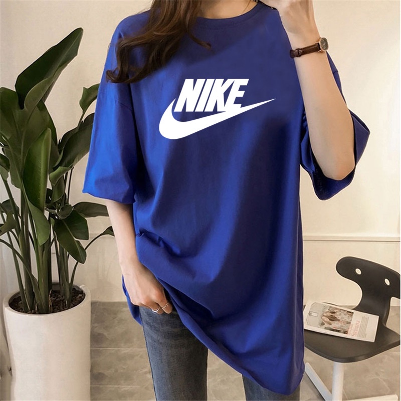 AMYGO A2345 M 5XL NIKE T shirt Women Loose Tshirt Woman Blouse Plus Size Clothes Baju T shirt Perempuan T Shopee Malaysia