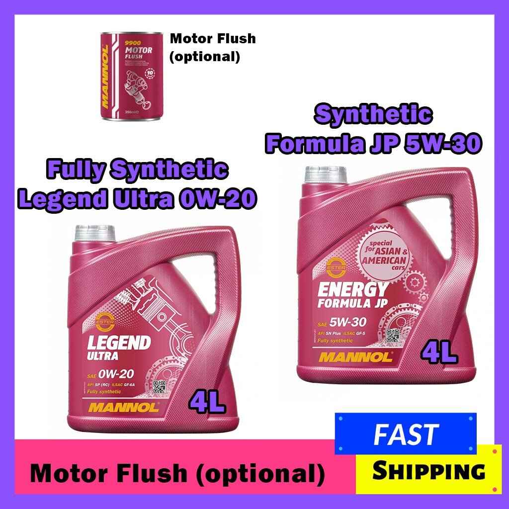Mannol Fully Synthetic Engine Oil Legend Ultra 0W20,Energy Formula JP ...