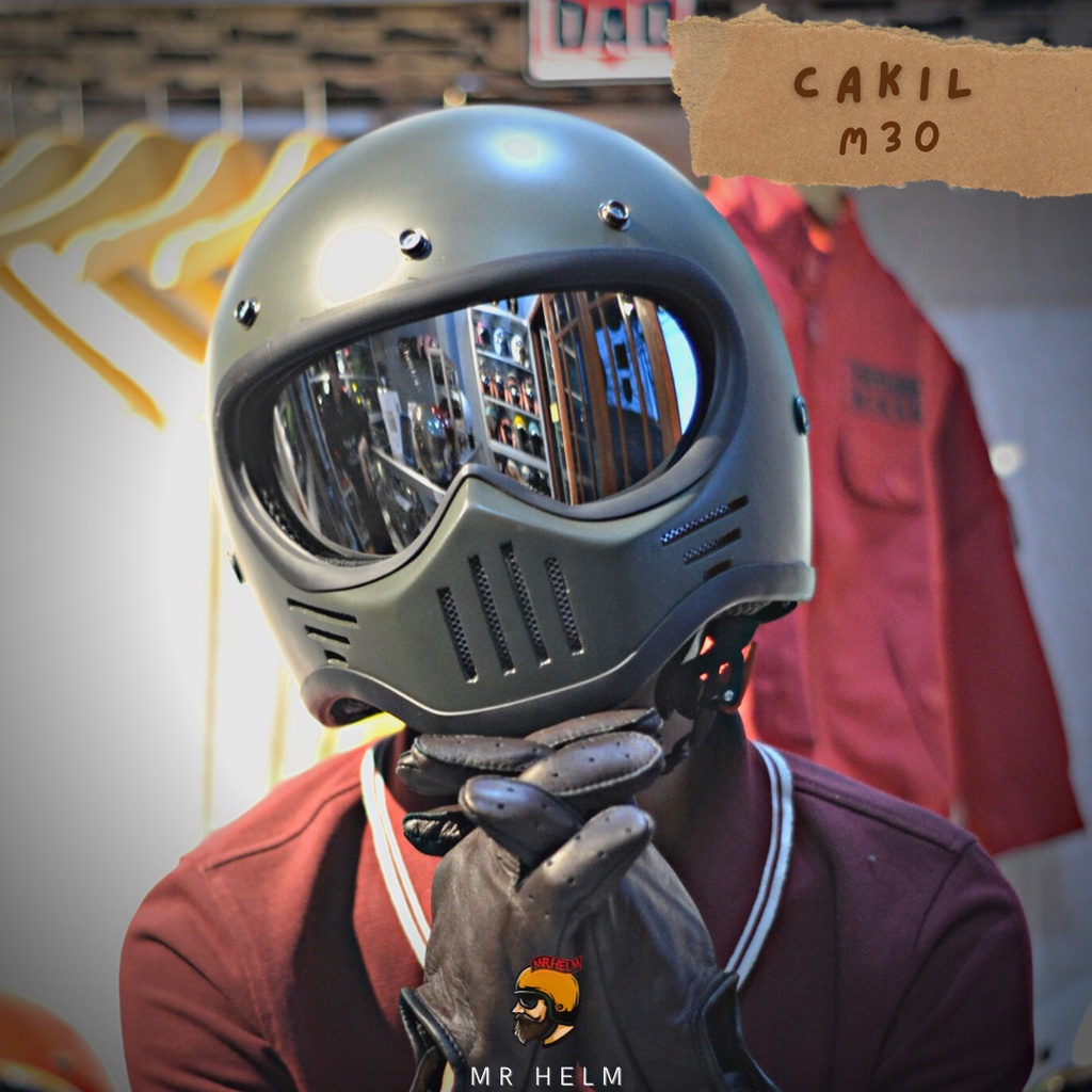Custom CAKIL SIMPSON M30 HELMET WITH INNER VISOR (MR HELM)