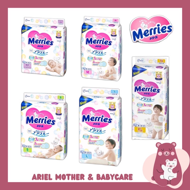 Merries SUPER PREMIUM TAPE Jumbo Pack Baby Diapers | Shopee Malaysia