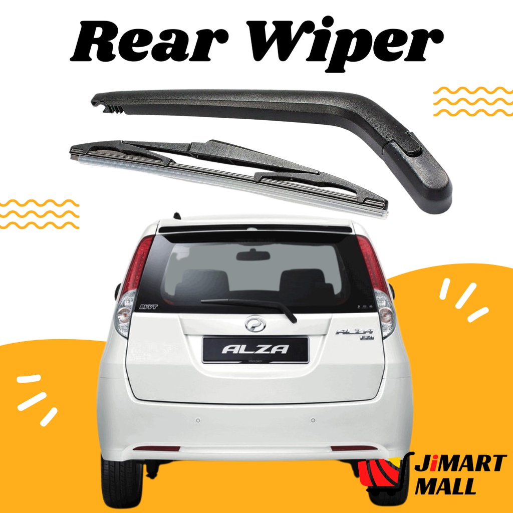 PERODUA ALZA REAR WIPER Full Set Arm Hanger Car Back Wiper Belakang