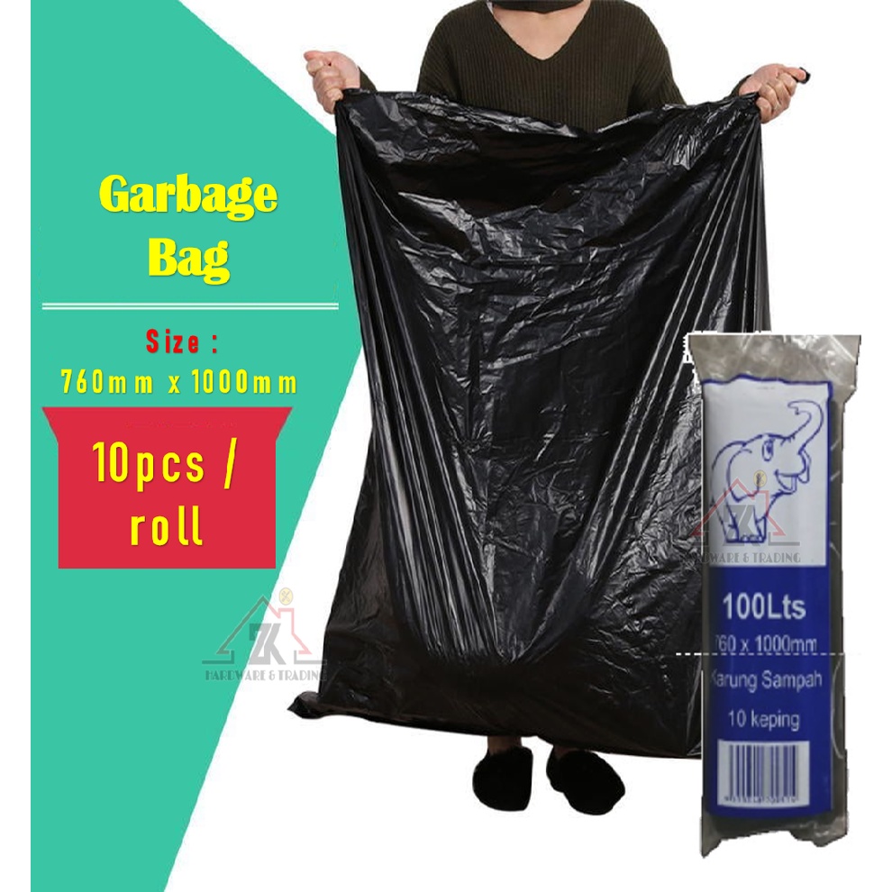 High Quality Heavy Duty Thick Big Size Garbage Bag Beg Sampah Hitam ...