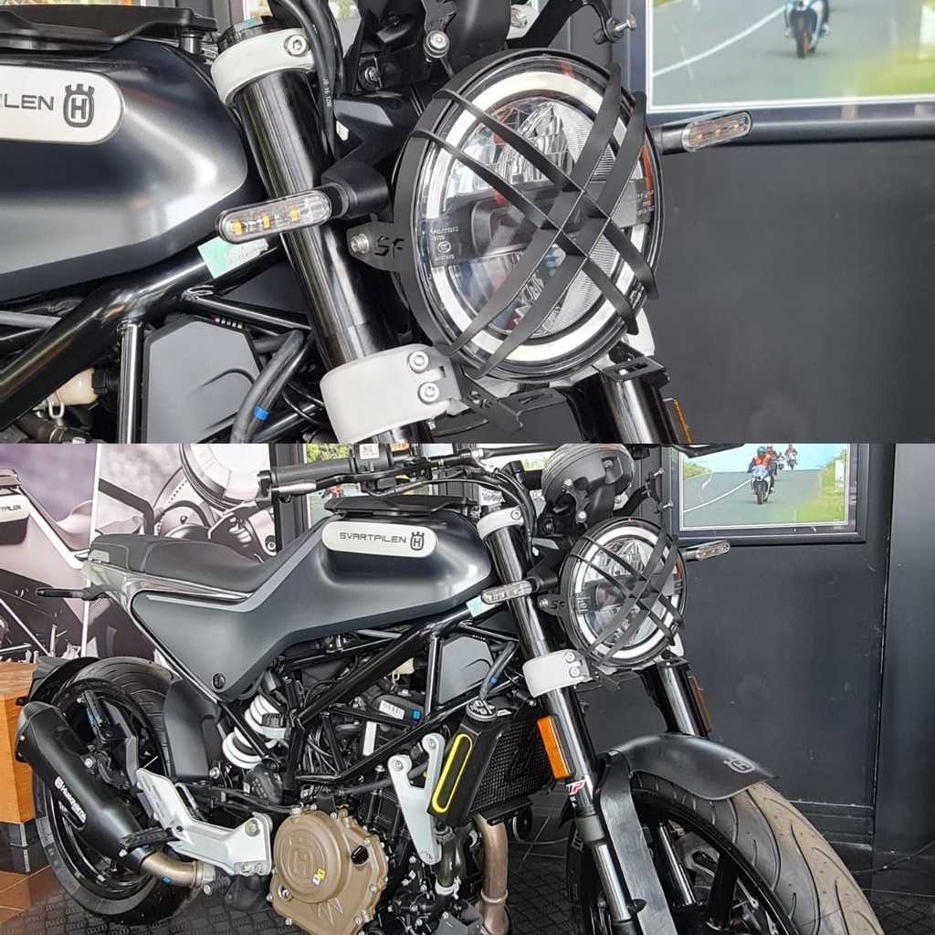 Headlamp Cover/Head Lamp Guard/Headlight Protector Husqvarna Svartpilen