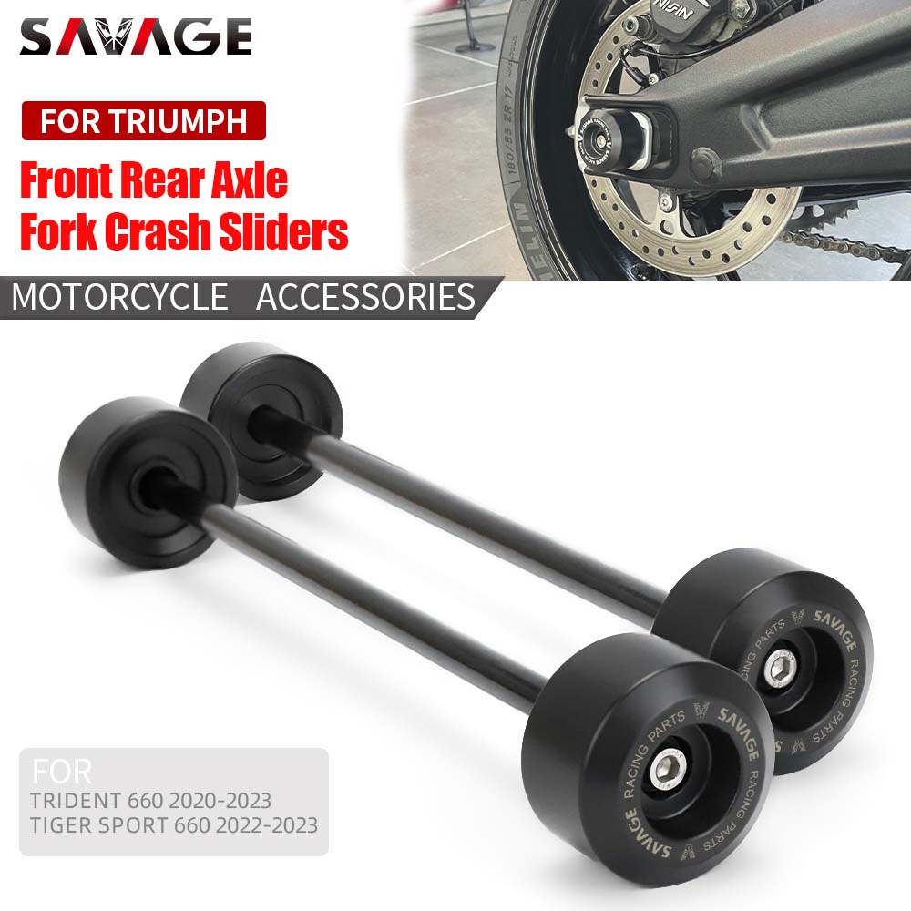 Front Rear Axle Fork Crash Sliders For Triumph Trident Tiger Sport Motorcycle