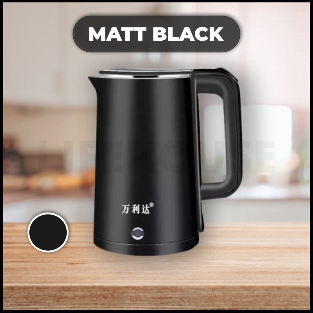 2.3L Electric Kettle Stainless Steel Cerek Elektrik 1500W Electric Jug