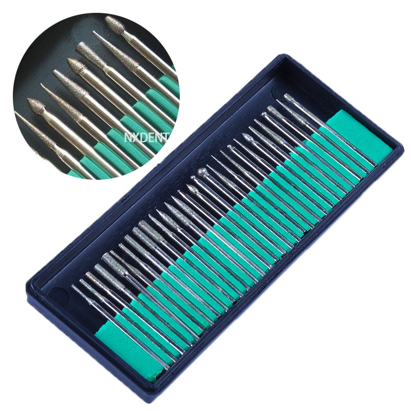 JEWELRY ROUND-BALL BUR SET, 12 PCS 010 TO 047, FIG 1, QUALITY BURS FOR