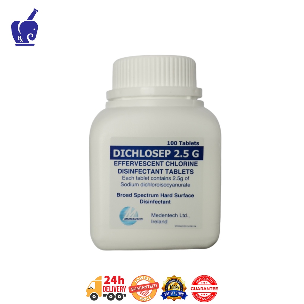Dichlosep 2.5g Chlorine Disinfectant 10 Tablet/pack Shopee Malaysia