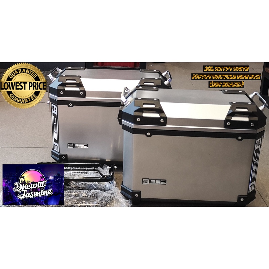 28L kryptonite Mototorcycle side box (sec brand) | Shopee Malaysia