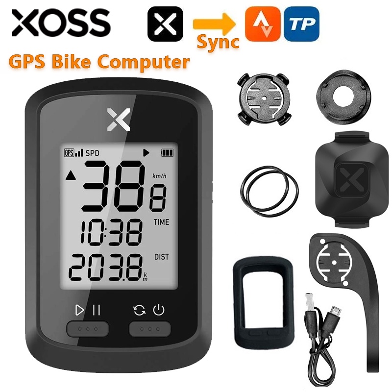XOSS G+ Bike Computer Wireless GPS Speedometer bike speedometer for ...