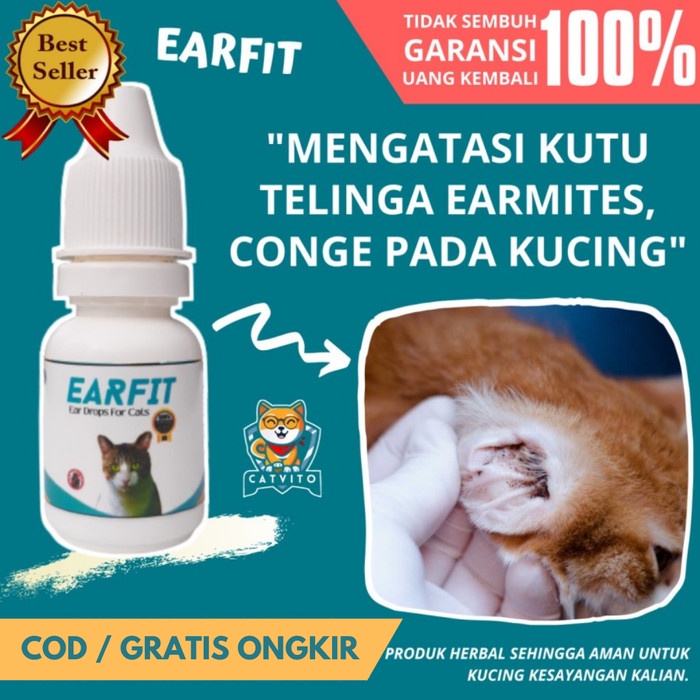 Earfit Cat Ear Mite Medicine Earmites/Cat Ear Lice Shopee Malaysia
