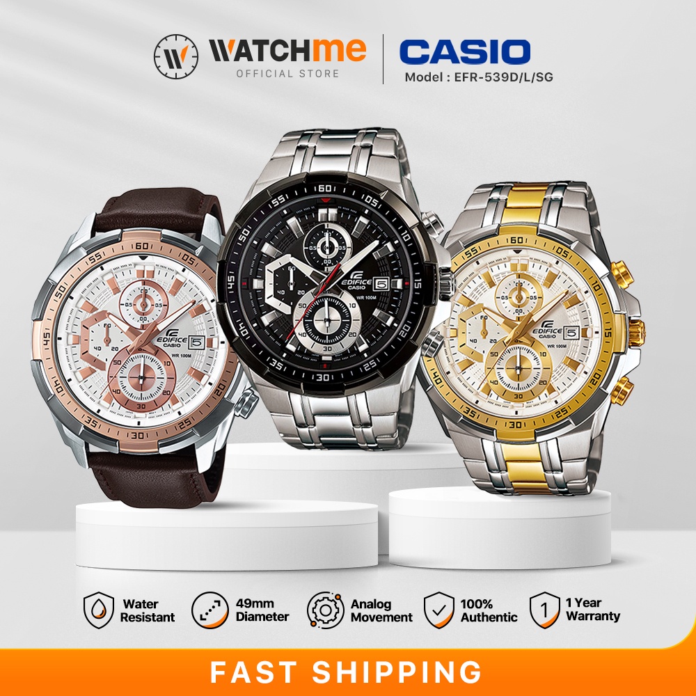 CASIO EDIFICE EFR539 Fashion Analog Men Watch Water Resistance