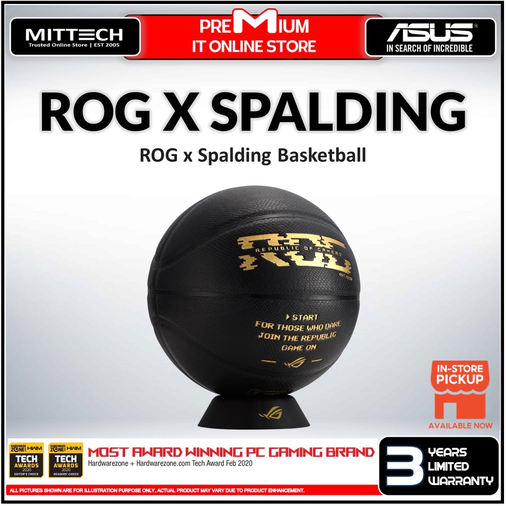 Asus ROG x Spalding Basketball | hand-bonded | snakeskin-embossed ...
