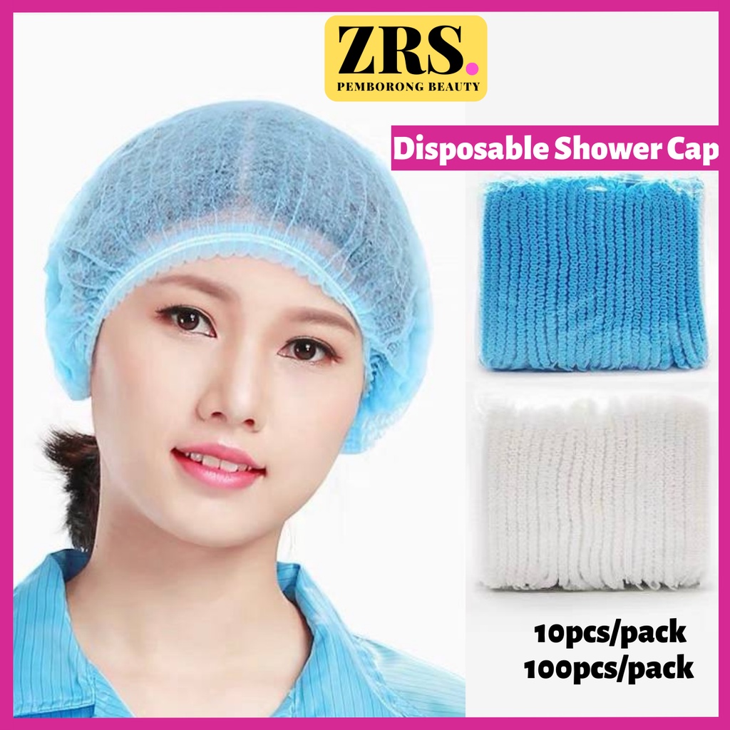 Shower Cap 100pcs 18/21'' Disposable Waterproof/Disposable Non Woven ...