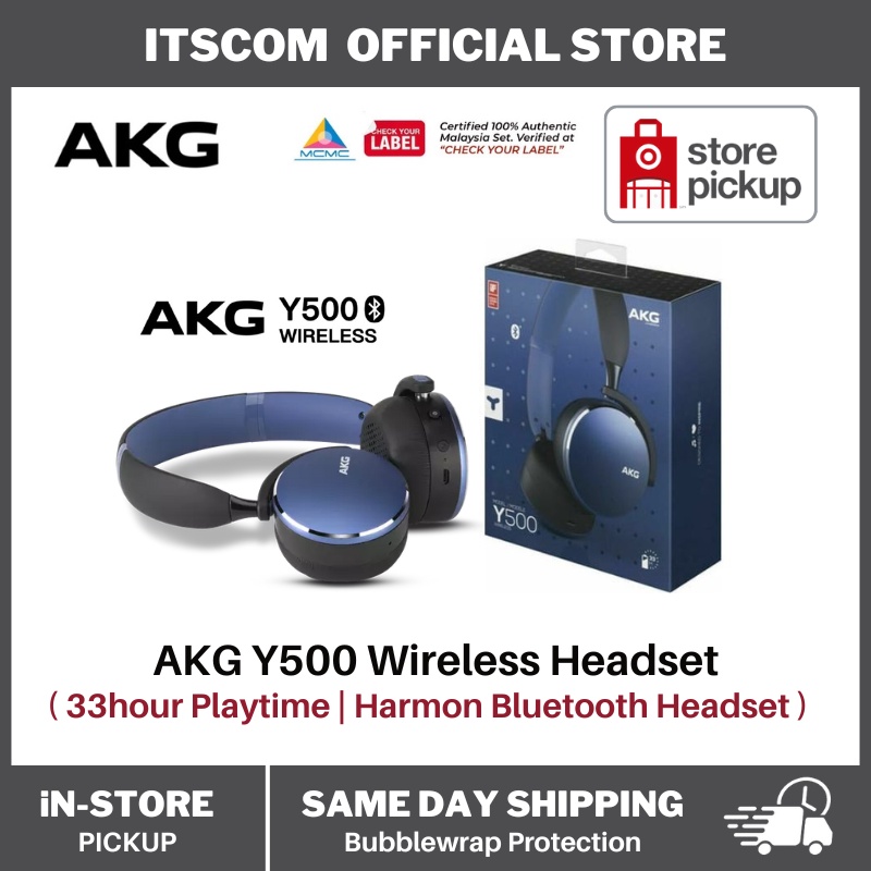 AKG Y500 Wireless Headphones AKG by HARMAN Bluetooth Headset Ready