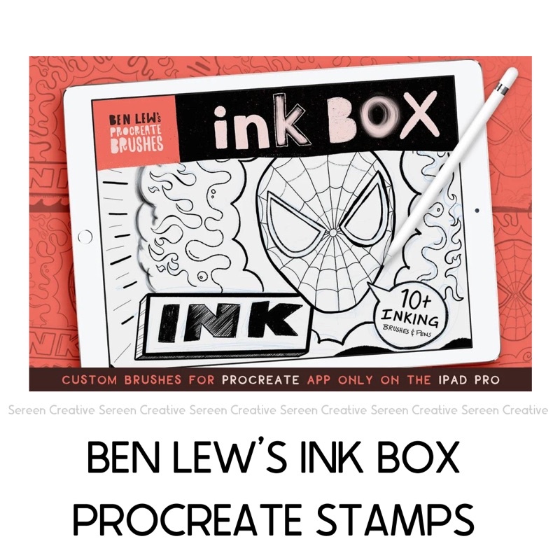 P196 Ben Lew's Procreate Inkbox (Pen, inking, fine line, crunchy ...