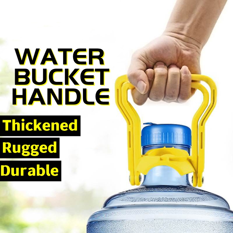 2X Water Pail Bucket Handle 5 Gallon Drinking Water Bottle Carrier Lifter With Rubberized Anti Holder Blue~p83423071
