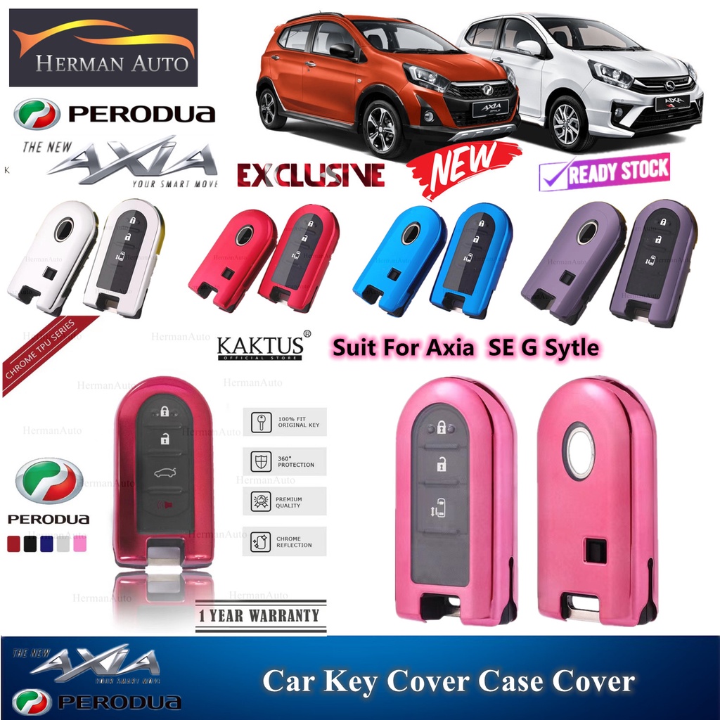 HermanAuto Perodua AXIA SE G STYLE TPU Car Key Protective Case Cover ...