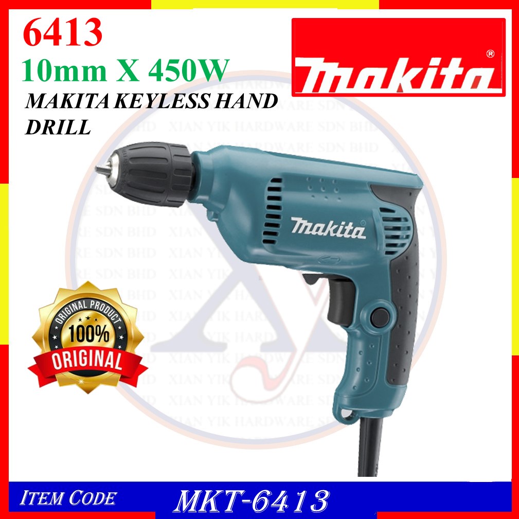 MKT-6413 [100% ORIGINAL MAKITA] MAKITA 6413 KEYLESS HAND DRILL 10MM X ...
