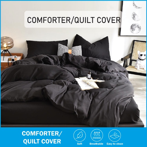 Plain Color Quilt Cover Hotel Quality Cover Selimut Tebal Comforter 