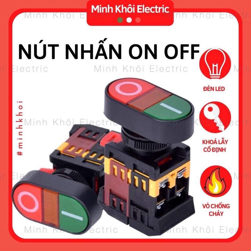 On and off push button 22 with light, 220VAC double push switch, on and ...