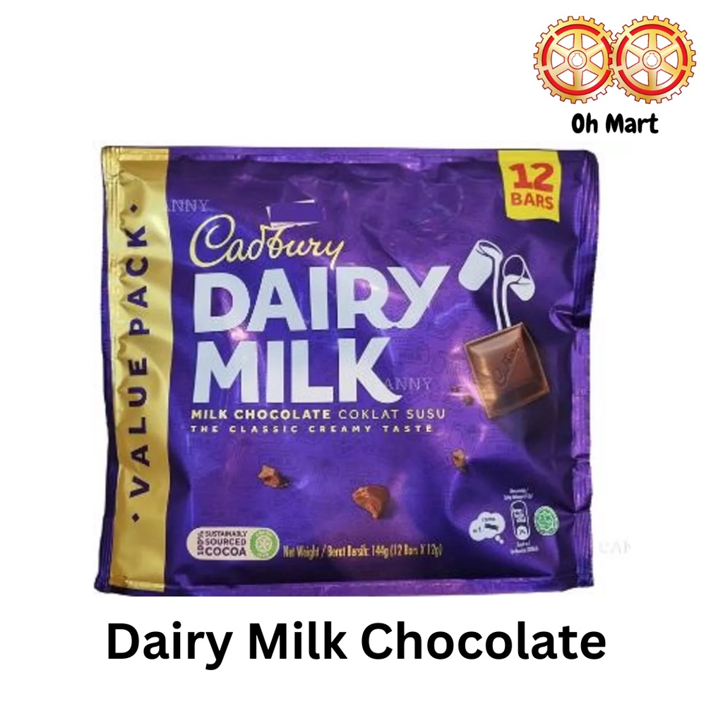 Cadbury Dairy Milk Mini Bars Assorted Flavours (15g x 12/35 mini bars) Shopee Malaysia